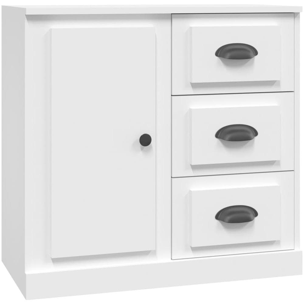 Credenza Bianca 70x35,5x67,5 Cm In Legno Multistrato - Foto 2