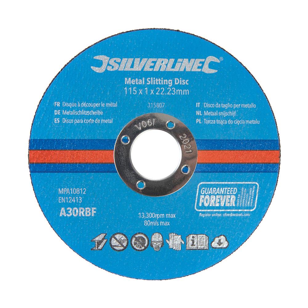 Dischi Da Taglio Per Smerigliatrice Conf. 10 P.zi 115 X 1 X 22,23 Mm Per Metallo - Foto 1