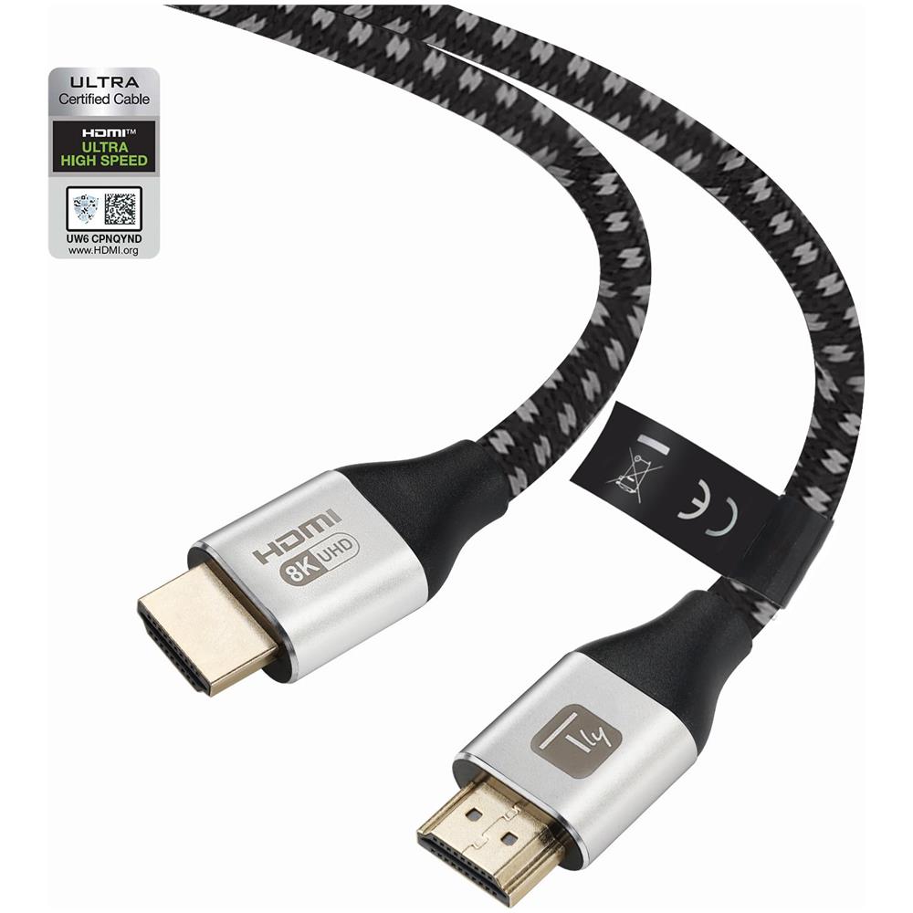 Cavo Hdmi Ultra High Speed 48gbps Maschio / Maschio 8k@ 60hz Certificato 2m - Foto 1