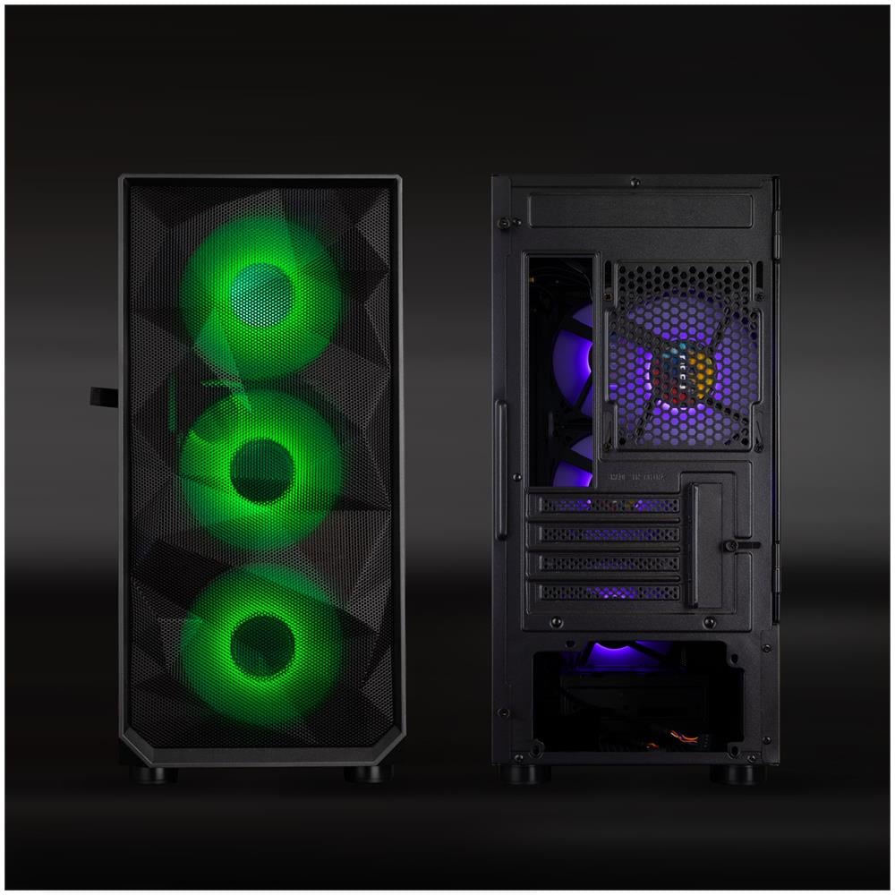 Custodia da Gioco TQGCC901-B Mini Tower PC Micro-ATX / 1 x USB3.0 / 2 x USB2.0 / HD - Foto 3