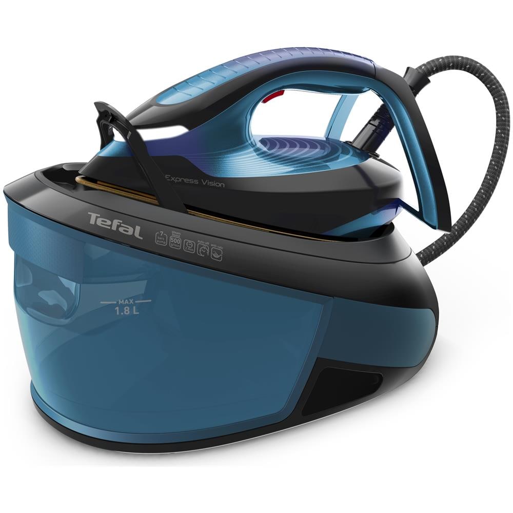 Express Vision SV8151 2800 W 1,8 L Durilium AirGlide Autoclean soleplate Blu, Nero - Foto 1