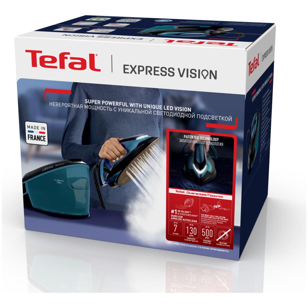 Express Vision SV8151 2800 W 1,8 L Durilium AirGlide Autoclean soleplate Blu, Nero - Foto 12