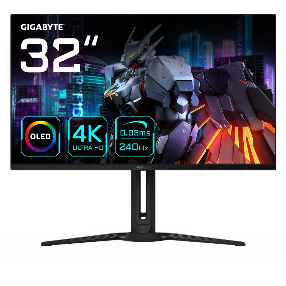 Monitor 31.5" OLED Gaming GIGABYTE AORUS FO32U2 4K Ultra HD 3840 x 2160 Pixel Tempo di Risposta 0.03 ms Frequenza di Aggiornamento 240 (Hz) - Foto 1
