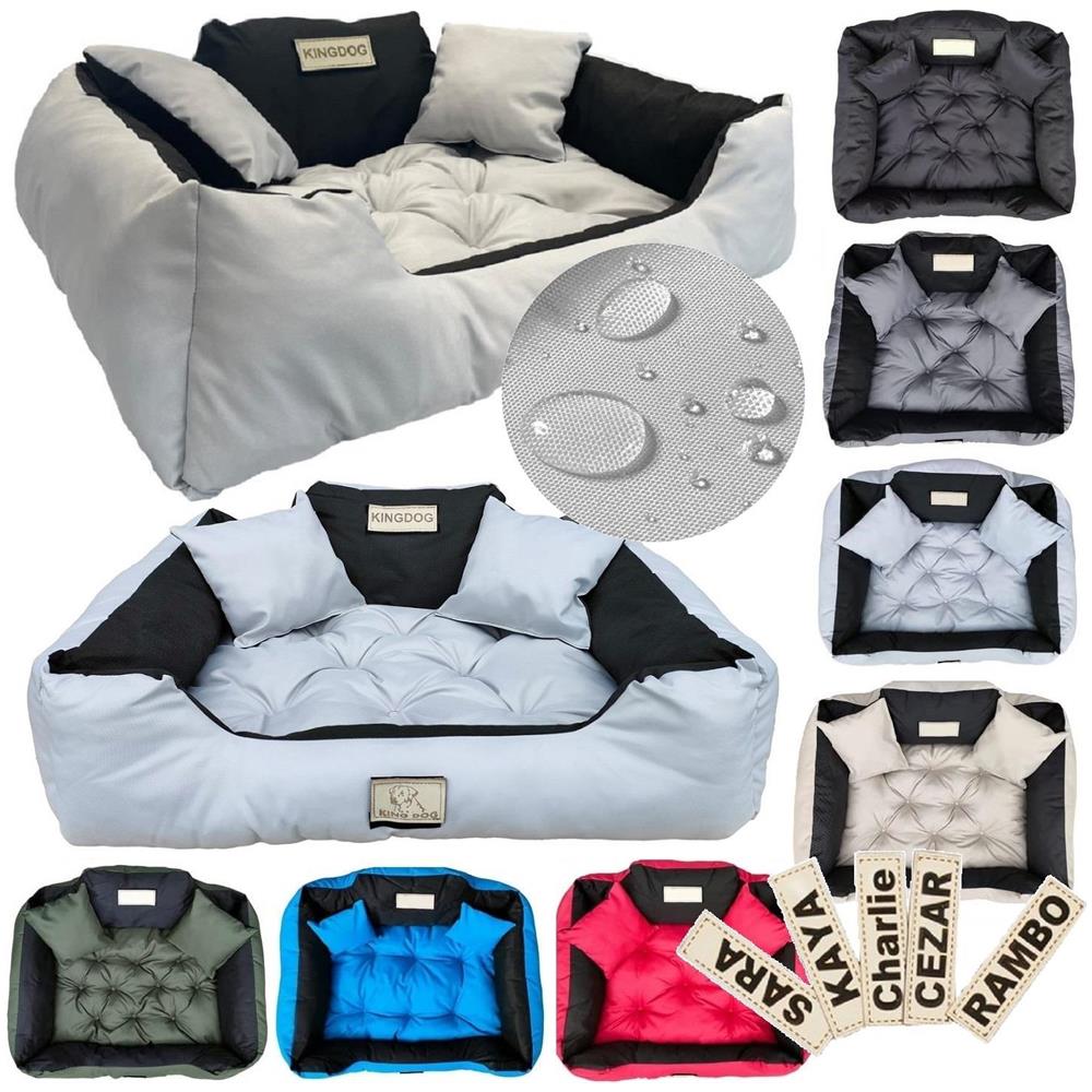 115x95 cm KINGDOG Cuccia per cani impermeabile personalizzabile grigio chiaro - Foto 1