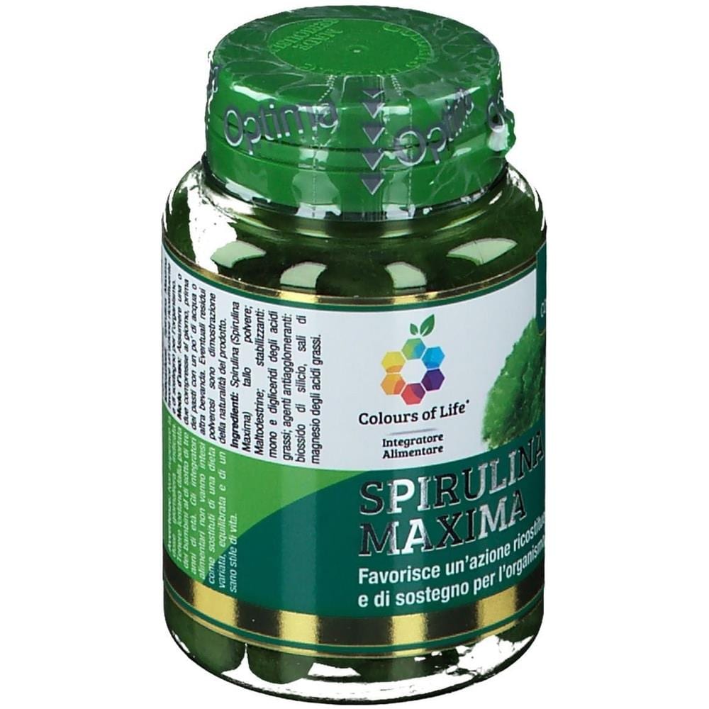 Colours of Life Spirulina Maxima 60 Compresse 1000 mg - Foto 2