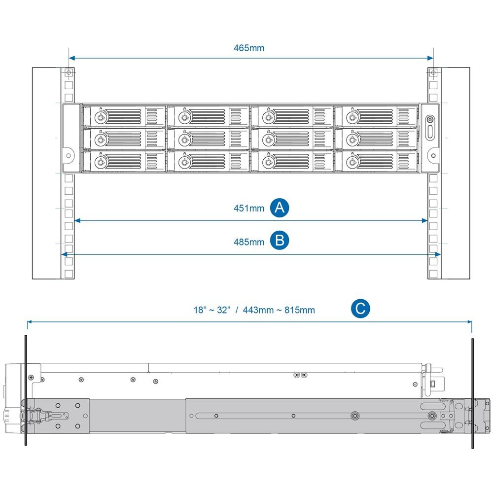 RAIL-B02 porta accessori Kit di guide per scaffale - Foto 2