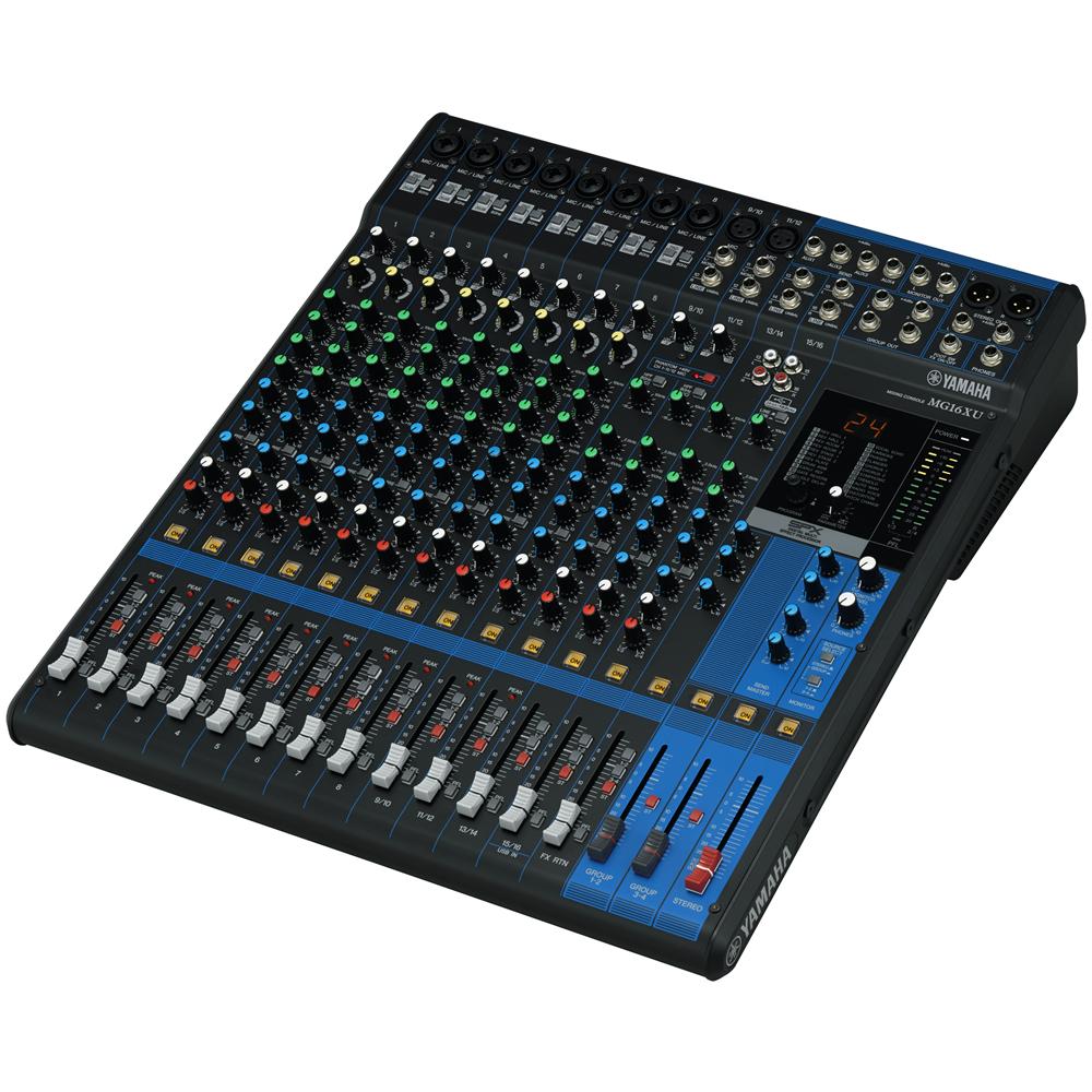 MG16XU Console di mixaggio 16 canali: 10 Mic / 16 Line Inputs (8 mono + 4 stereo) / 4 GROUP Bus + 1 Stereo Bus / 4 AUX (incl. FX)  - Foto 8