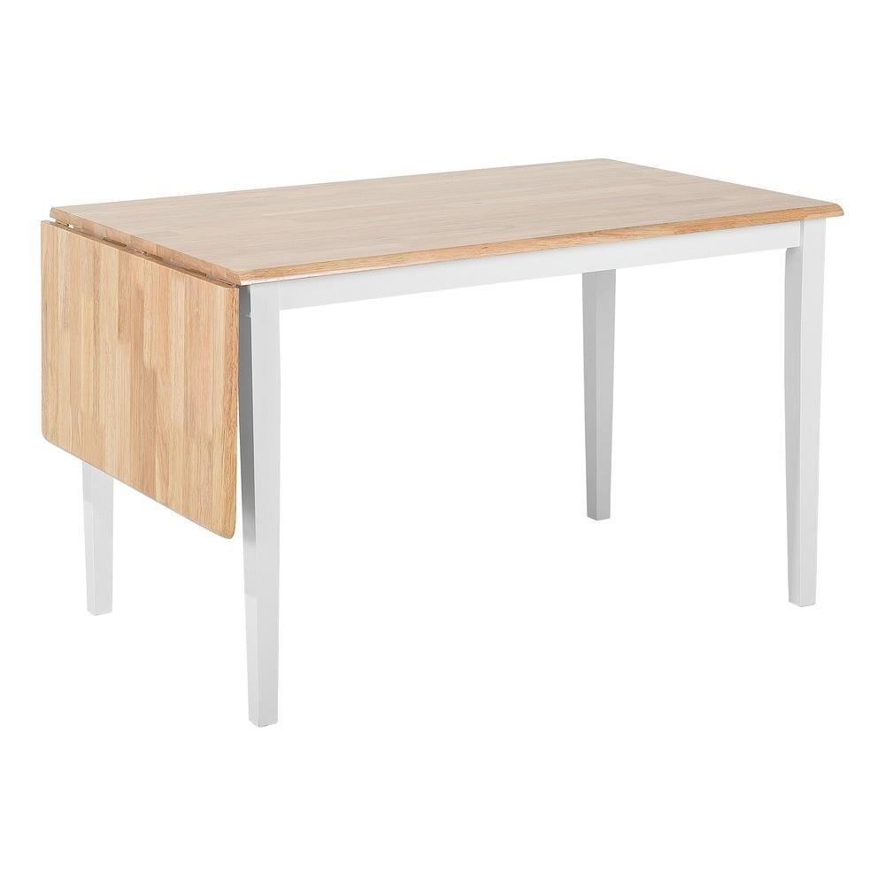 Tavolo Da Pranzo In Legno Bianco 119 X 75 Cm Louisiana - Foto 1