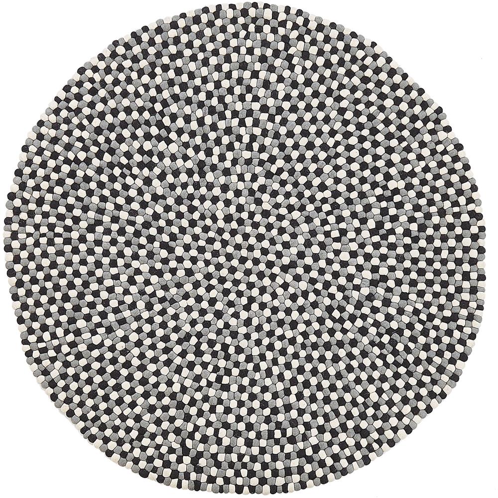 Tappeto Rotondo Con Palline In Feltro Multicolore Ø 140 Penek - Foto 1