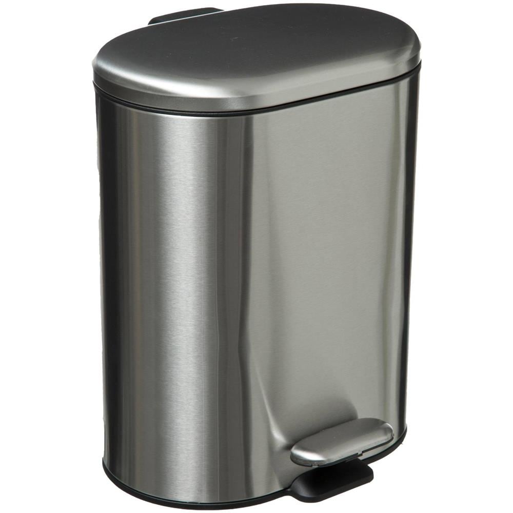 Pattumiera In Acciaio Siliflex - 6 L - Argento - Foto 2