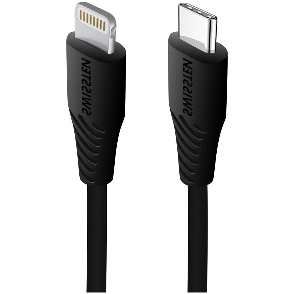 Cavo Lightning Verso Usb-c Per Iphone / Ipad 3a Con Sistema Anti-nodi 1m, Nero - Foto 1