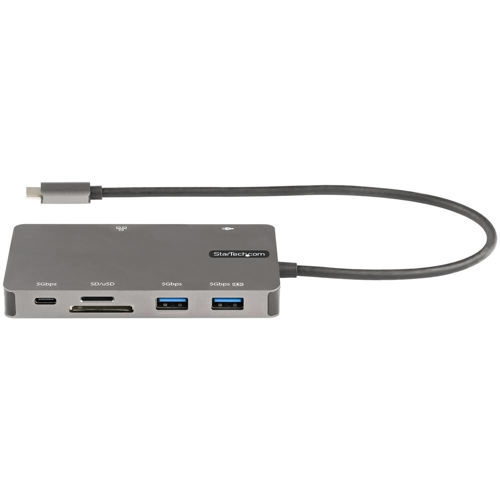 Adattatore Multiporta USB C - Dock da viaggio HDMI 4K 30Hz o VGA - Hub USB 3.0 5Gbps (porte USB A / USB C) - 100W Power Delivery - SD /Micro SD - GbE - Cavo 30cm - Mini Docking Station USB tipo C - Foto 2
