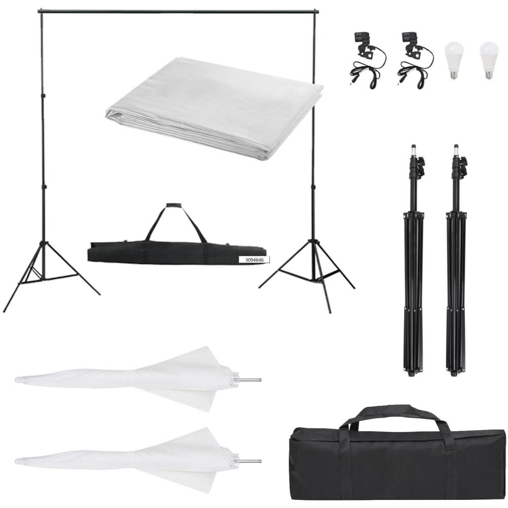 Kit Per Studio Fotografico Con Set Di Luci E Fondale - Foto 1