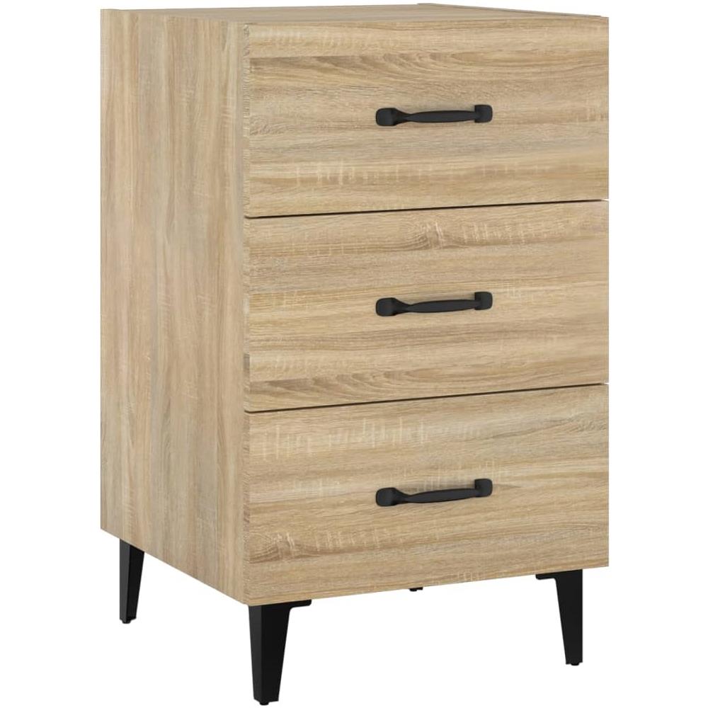 Comodino Rovere Sonoma 40x40x66 Cm In Legno Multistrato - Foto 1