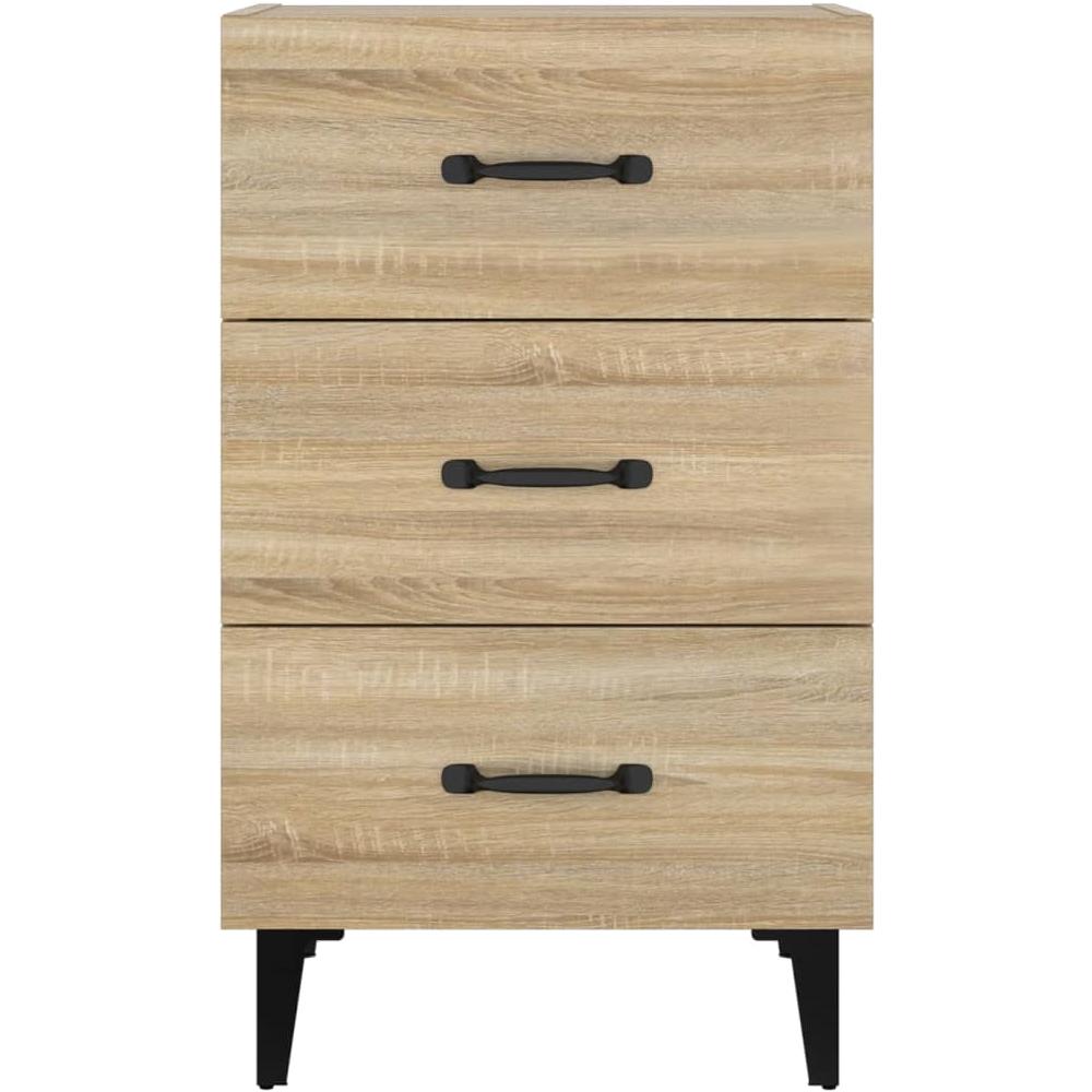 Comodino Rovere Sonoma 40x40x66 Cm In Legno Multistrato - Foto 2