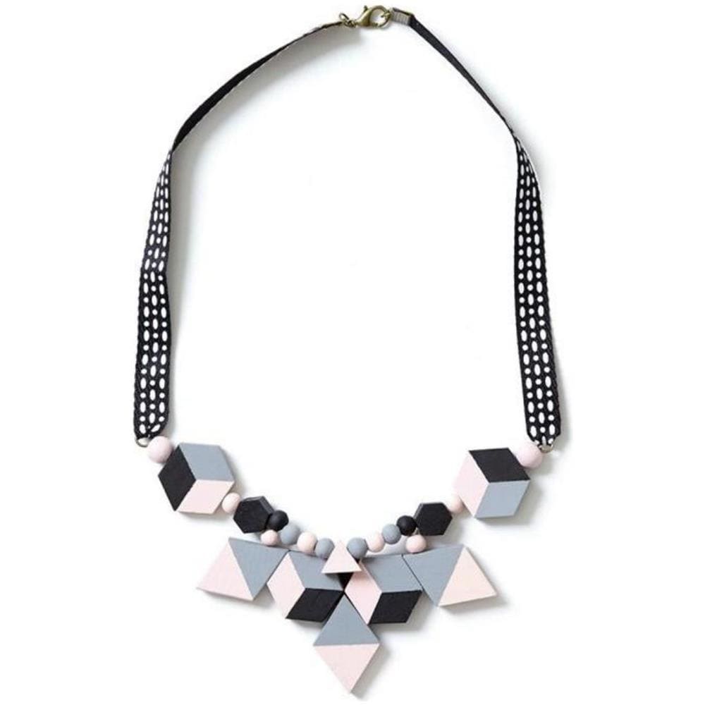 24 Perline Di Legno A Forma Di Diamante 30 Mm - Foto 1