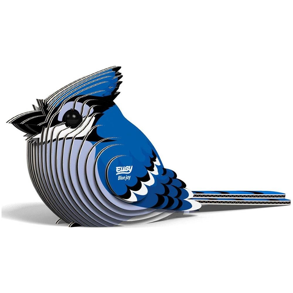 067 Puzzle 3d In Carta Ecologica Blue Jay Nuovo Sigillo] - Foto 1