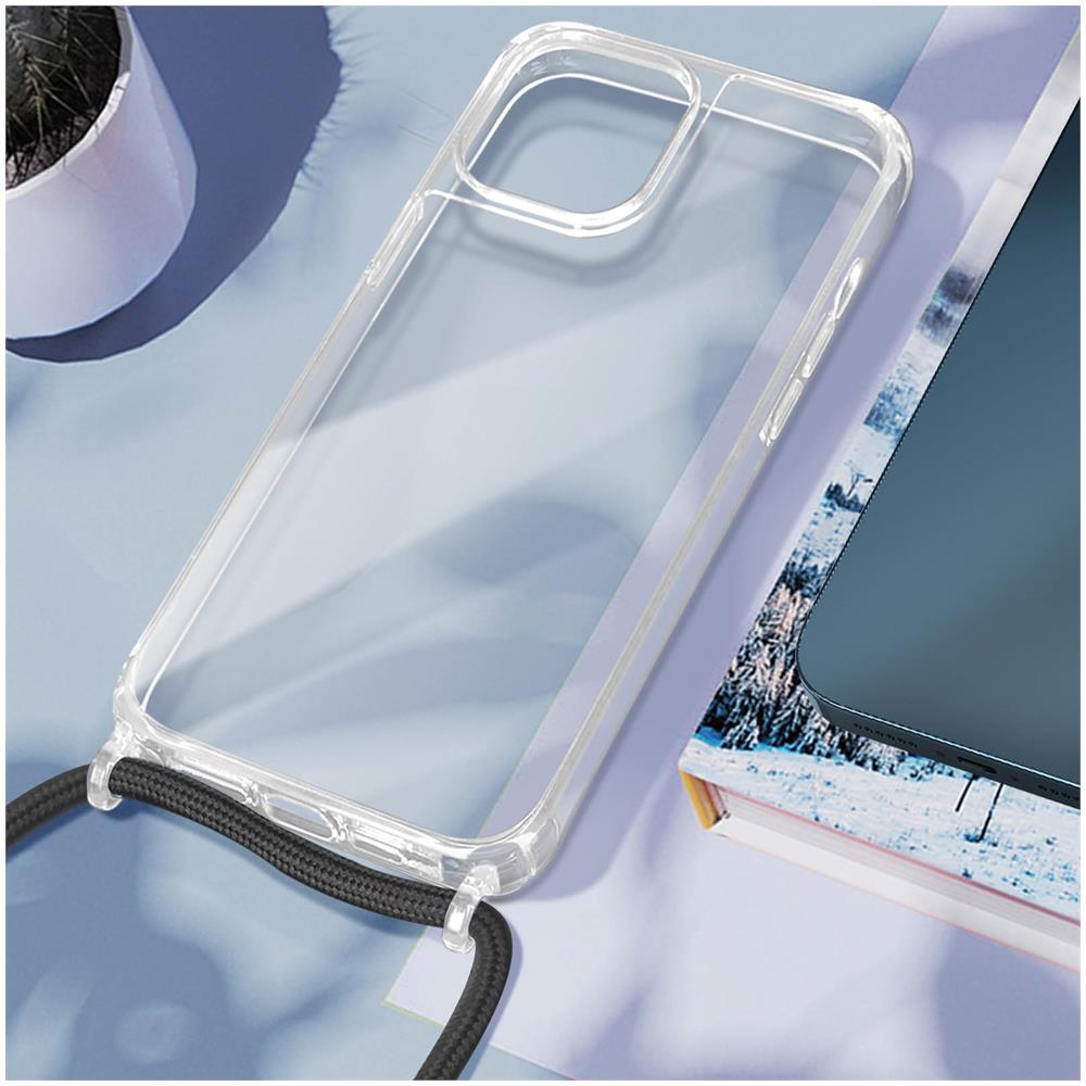 Cover Con Cordino Per Iphone 11 Pro Max Rigida Bumper Serie Corda Trasparente - Foto 2