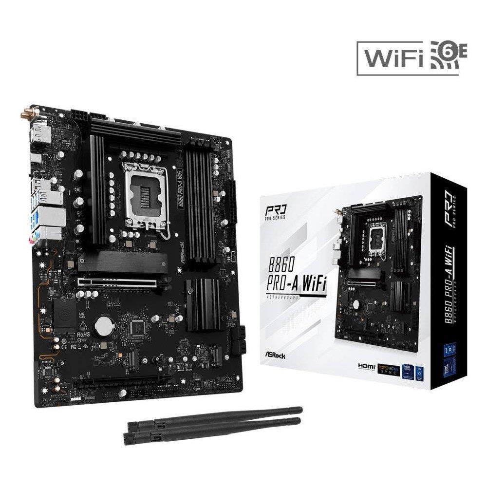 Scheda Madre B860 Pro-A WiFi Socket LGA 1851 Chipset B860 Micro ATX - Foto 1