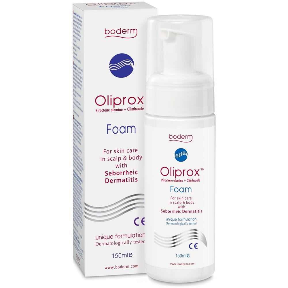 Oliprox Schiuma Antidesquamazione e Dermatite Seborroica Cuoio Capelluto e Pelle 150 ml - Foto 1