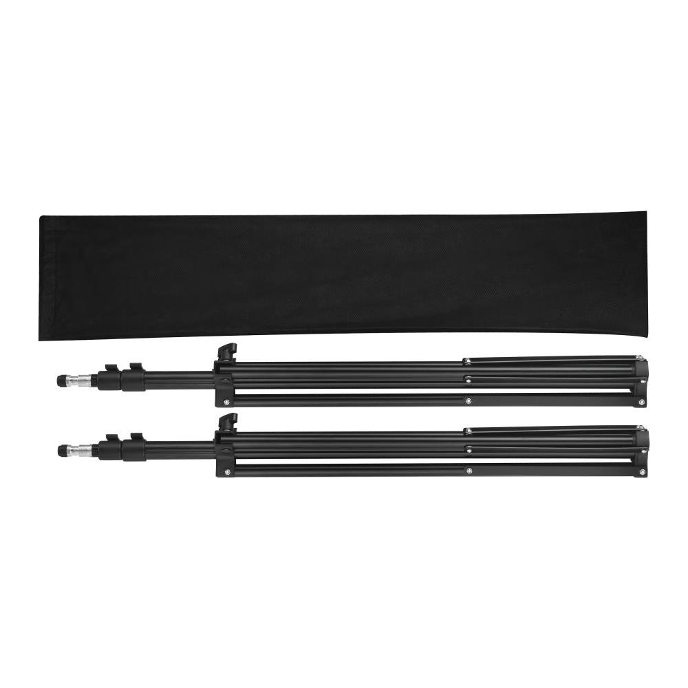 Set 2 Stativi Fotografici Regolabili Altezza 78-210 Cm - Foto 2