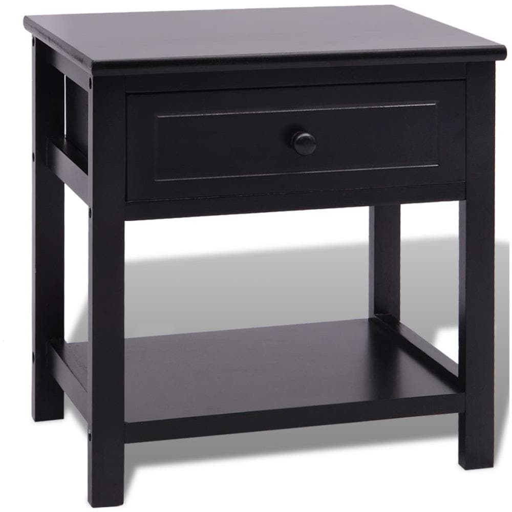 Comodino Nero In Legno - Foto 2