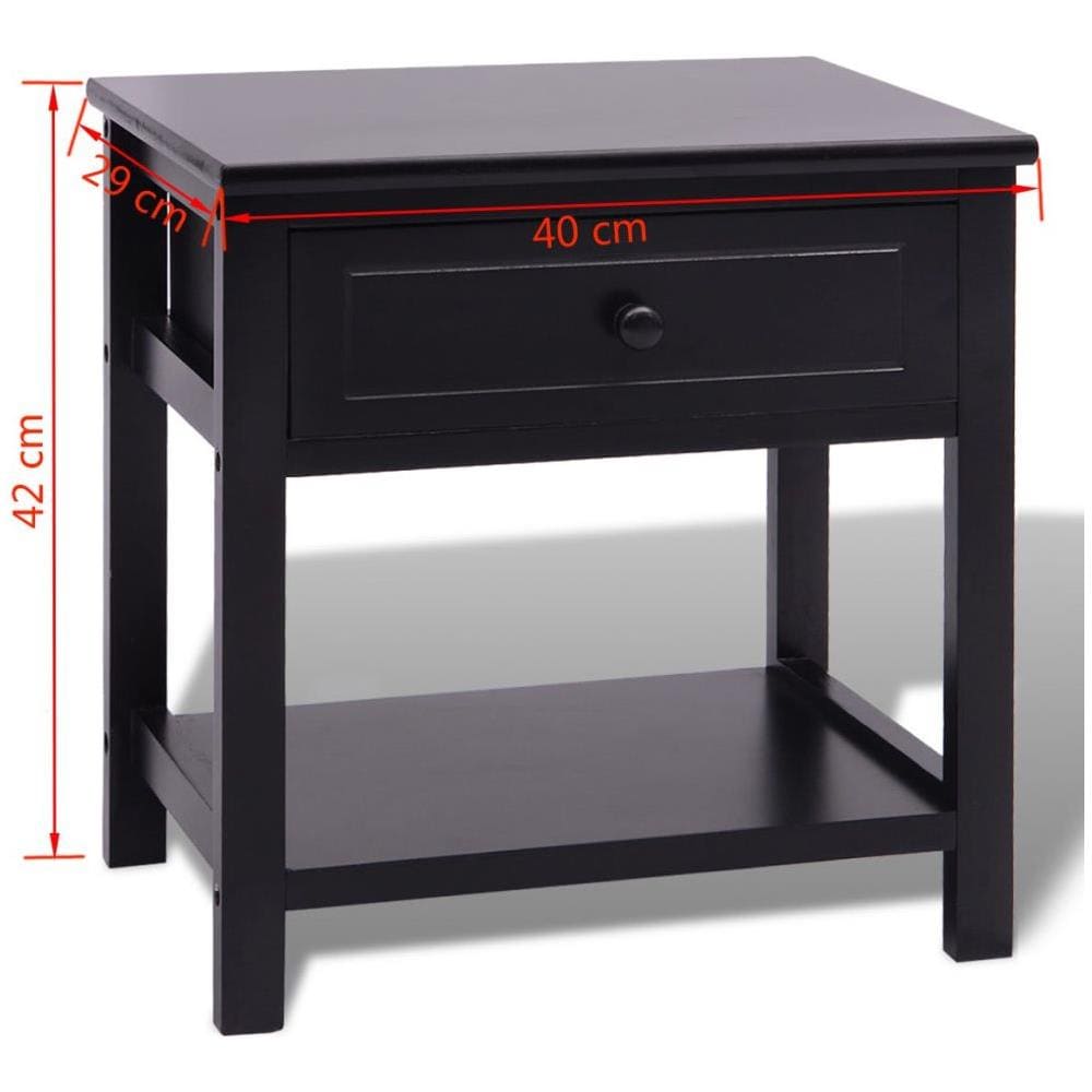 Comodino Nero In Legno - Foto 12