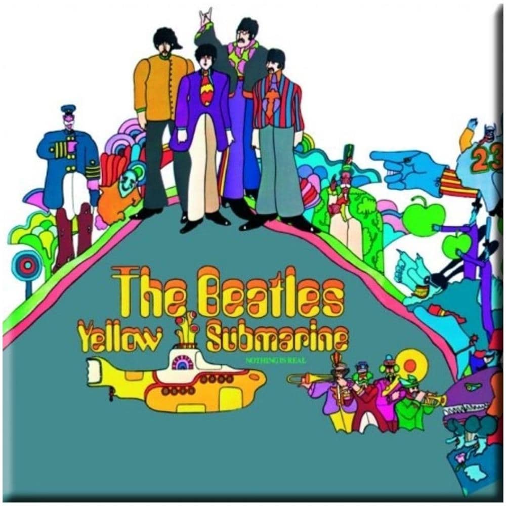 Beatles (the) : Yellow Submarine Album Cover (magnete)  - Foto 1