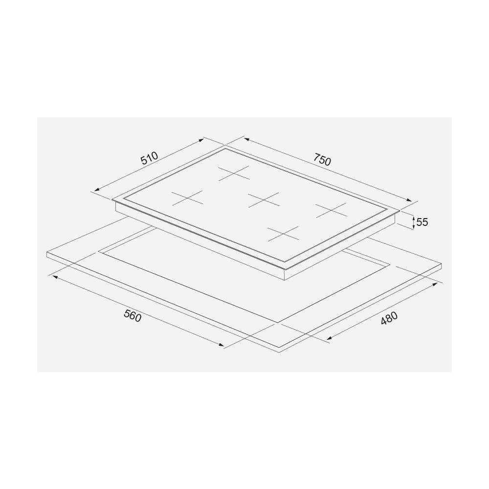 Piano Cottura AS5444X01 a Gas 5 Fuochi Gas Colore Inox - Foto 2