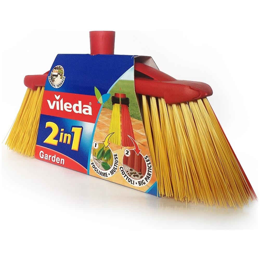 Scopa Esterna 2in1 Giardino + Bastone Ottimo Per Ampie Terrazze, Scantinati O Scale - Foto 2