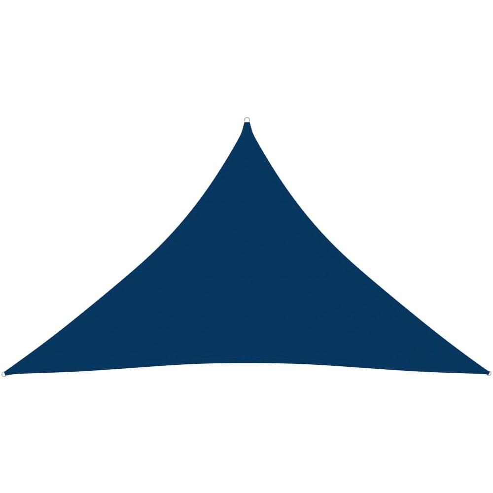 Parasole a Vela Oxford Triangolare 2,5x2,5x3,5 m Blu - Foto 1
