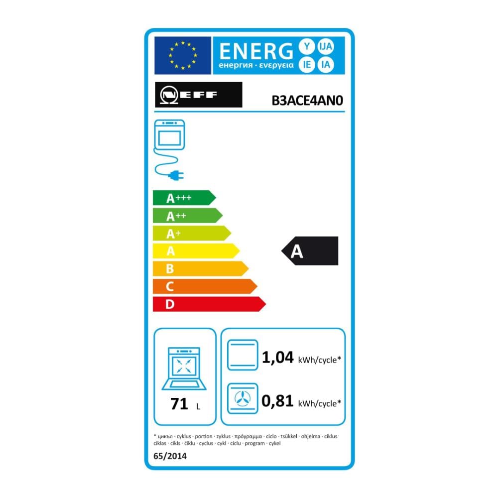 Forno Integrato 71l 60cm Con Acciaio Inox Ecoclean - B3ace4an0 - Foto 2