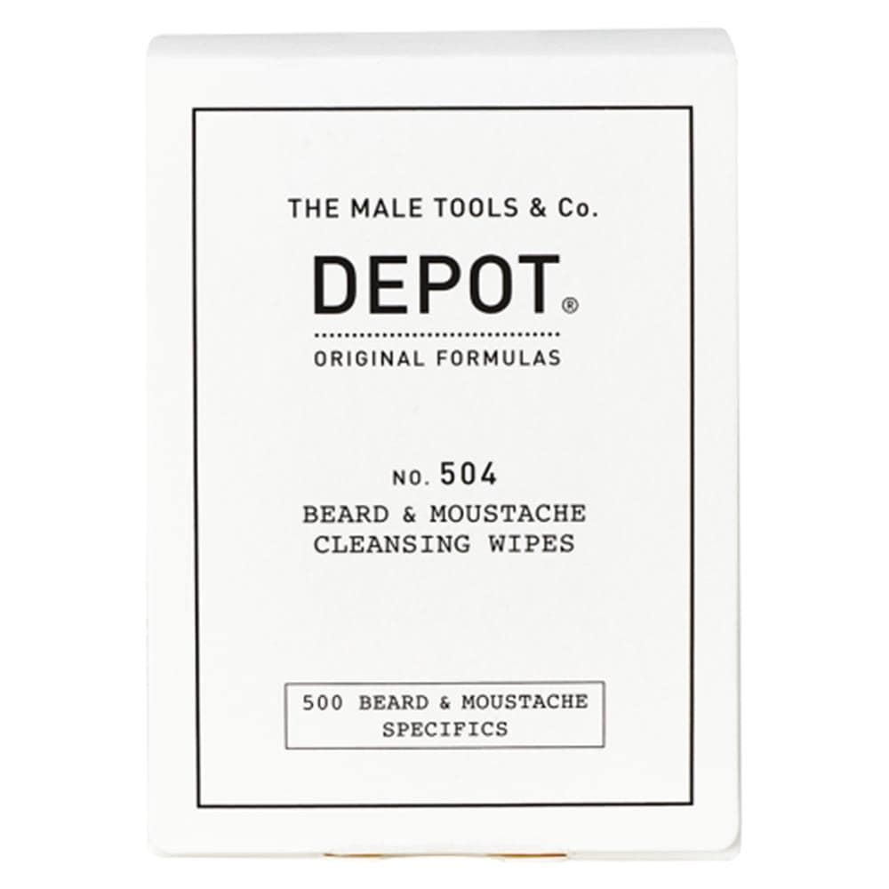 No. 504 Beard & Moustache Cleansing Wipes Salviette 12 Bustine - Salvettine Monouso Detersione Barba E Baffi - Foto 1