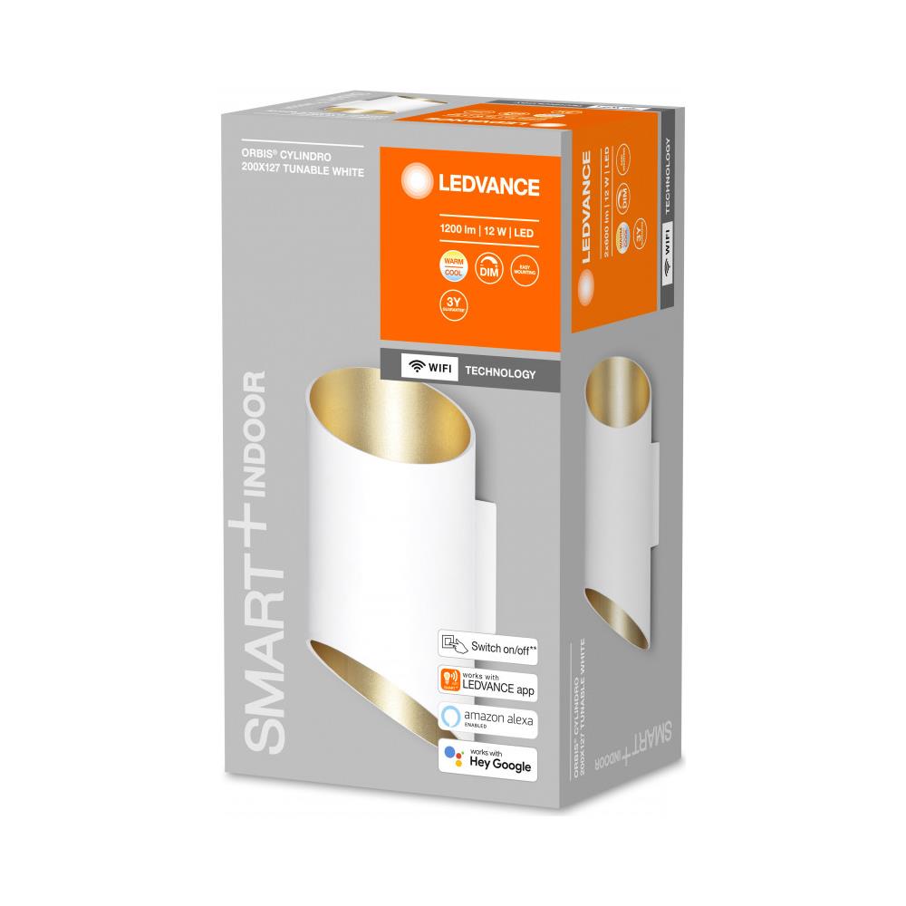 Applique Da Parete Led 12w Smart+ Wi-fi Ledvance 4058075574212 Bianco 200x95x127 Mm Alluminio, pc - Foto 1