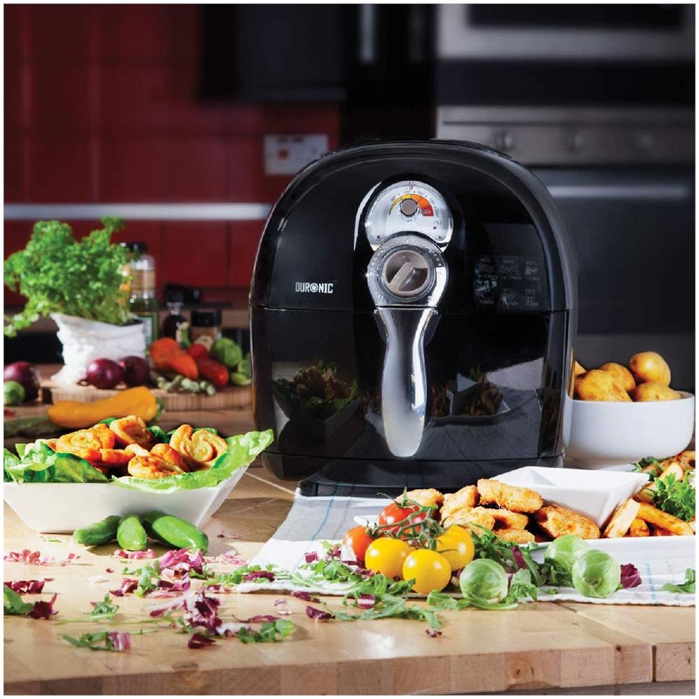 Af1 / bk Friggitrice Ad Aria 1500 W - Robot Da Cucina Multifunzionale 4.5 L - Friggitrice Senza Olio Con Libro Di Ricette - Fornetto Elettrico Ideale Per Friggere, Grigliare, Arrostire E Cottura Al Forno - Foto 2