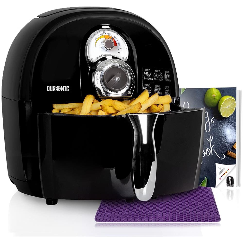 Af1 / bk Friggitrice Ad Aria 1500 W - Robot Da Cucina Multifunzionale 4.5 L - Friggitrice Senza Olio Con Libro Di Ricette - Fornetto Elettrico Ideale Per Friggere, Grigliare, Arrostire E Cottura Al Forno - Foto 1