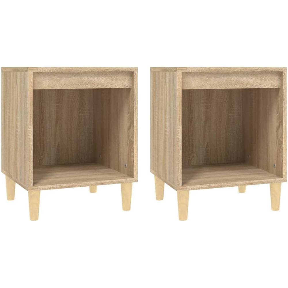 Comodini 2 Pz Rovere Sonoma 40x35x50 Cm - Foto 2