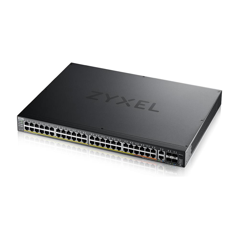 Switch XGS2220-54HP Gestito L3 con 48 Porte Gigabit Ethernet (10/100/1000)  4 Porte SFP+/ 10G Ethernet (Rame) Colore Nero - Foto 1