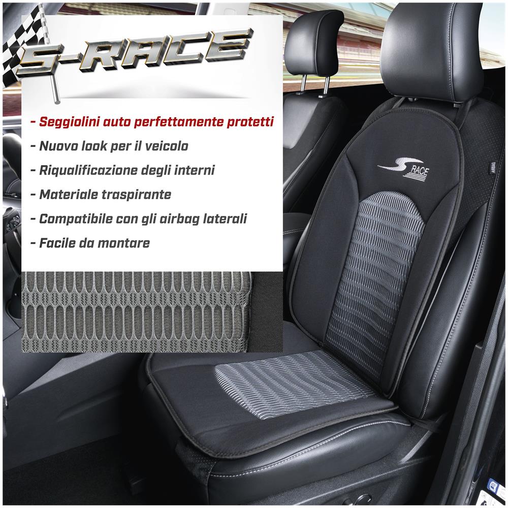 Coprisedili Auto S-race Antracite - Foto 2