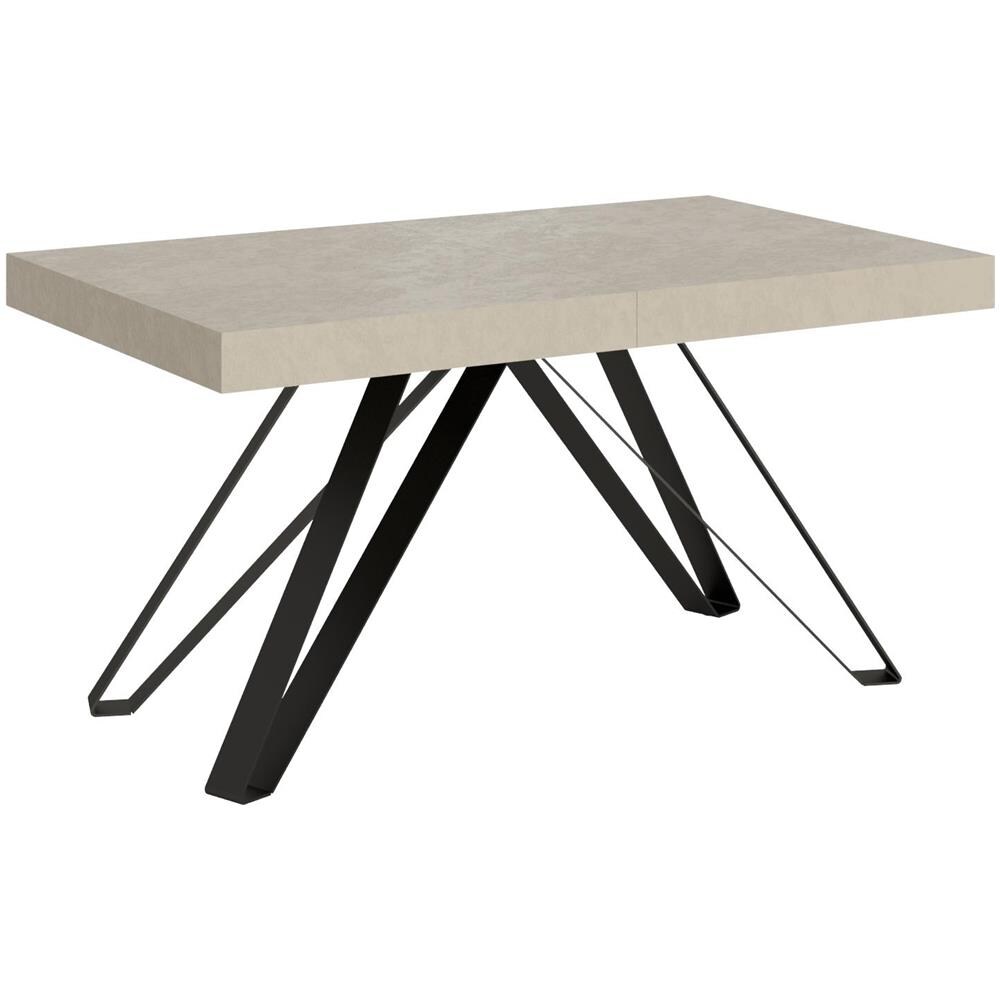 Tavolo allungabile 90x160/420 cm Terium cashmere gambe antracite - Foto 1