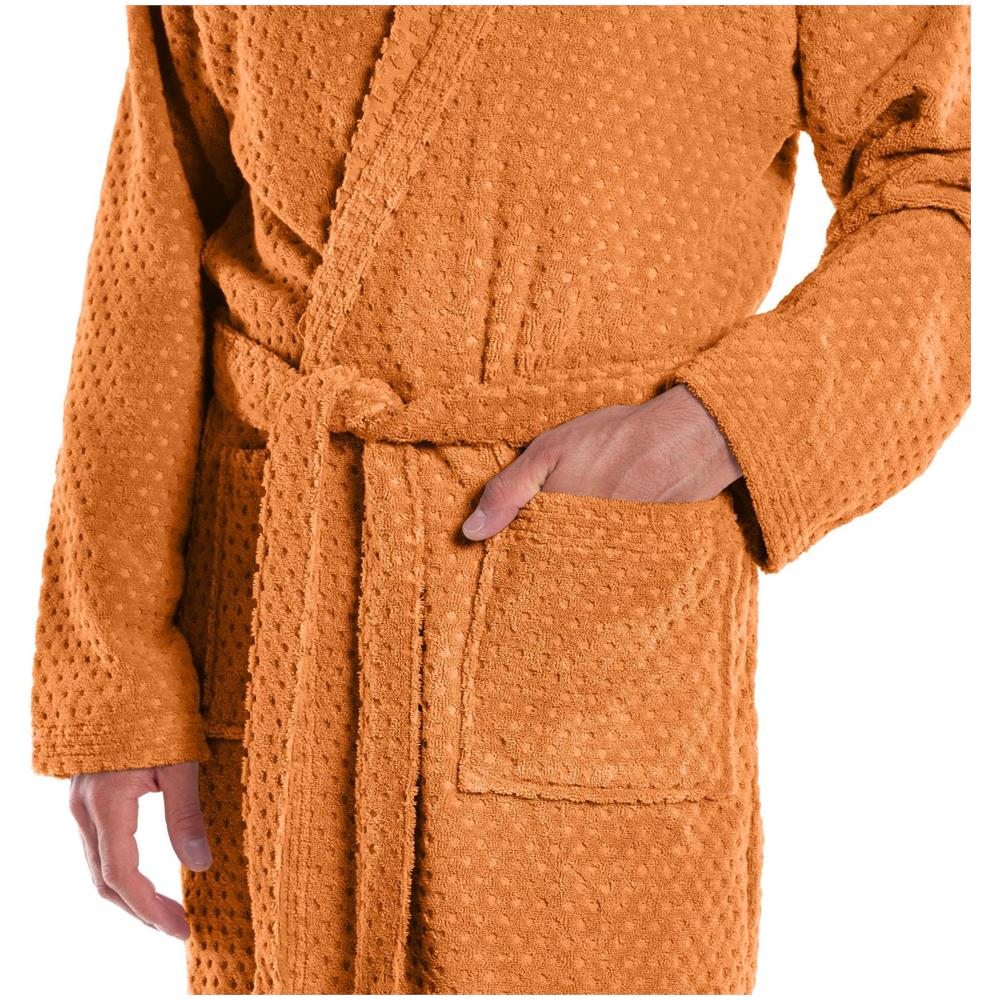 Accappatoio Con Cappuccio Sirena In Cotone Colore Arancio 1 Misura M - Foto 3