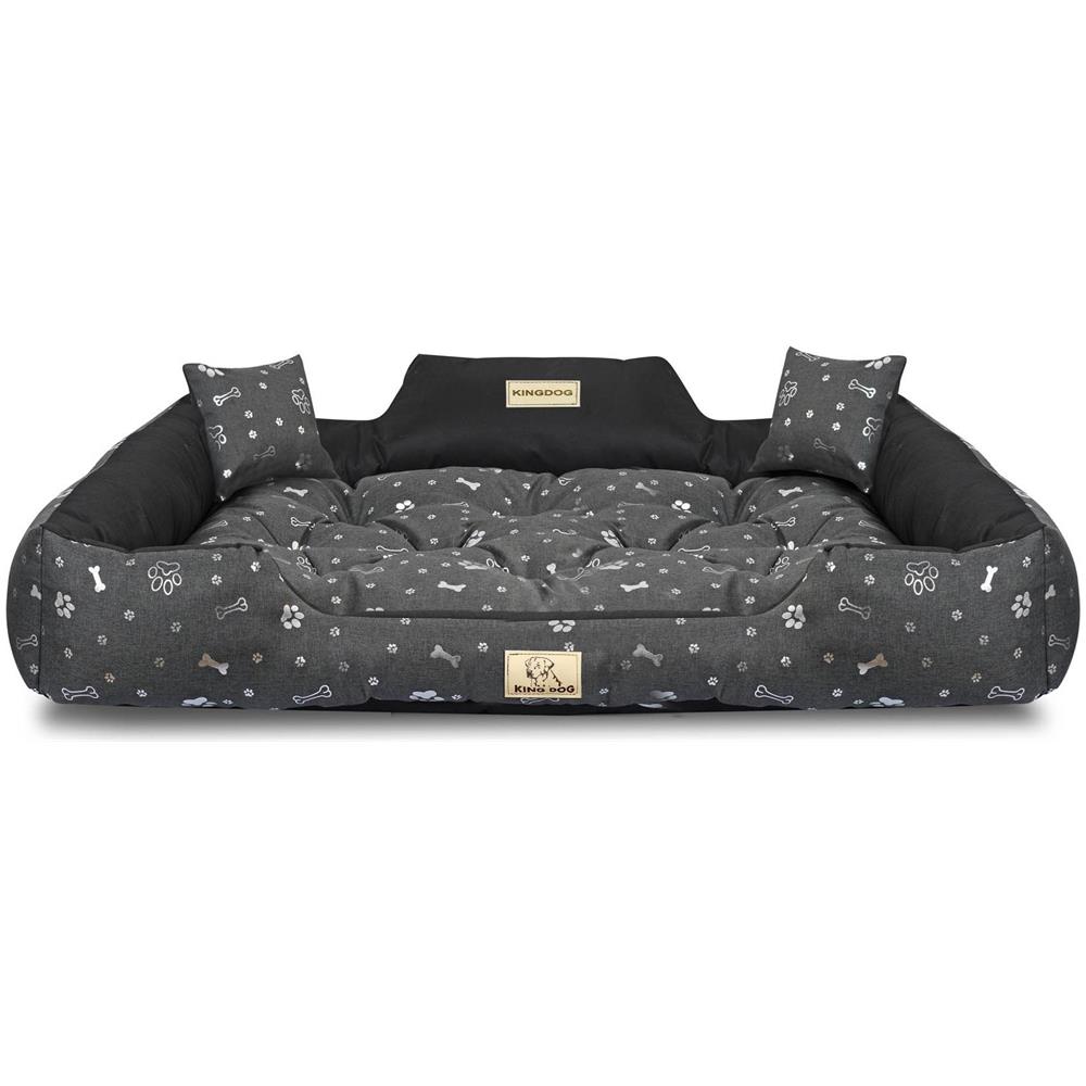 115x95 cm KINGDOG Letto per cani impermeabile personalizzabile Silver Bones - Foto 2