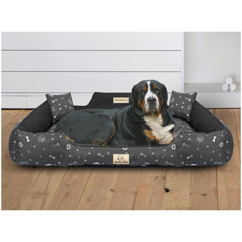115x95 cm KINGDOG Letto per cani impermeabile personalizzabile Silver Bones - Foto 9