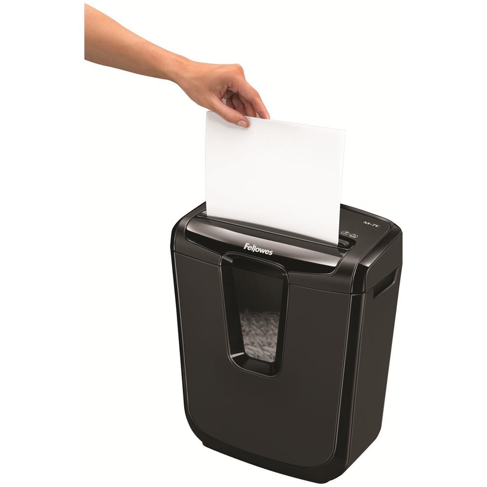 Distruggidocumenti a Frammenti Powershred M-7C con Cestino da 14L Capacità di taglio 7 fogli Colore Nero - Foto 2