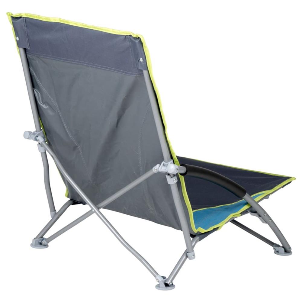 Sedia Da Spiaggia Compatto Blu E Grigio 1204781 - Foto 2