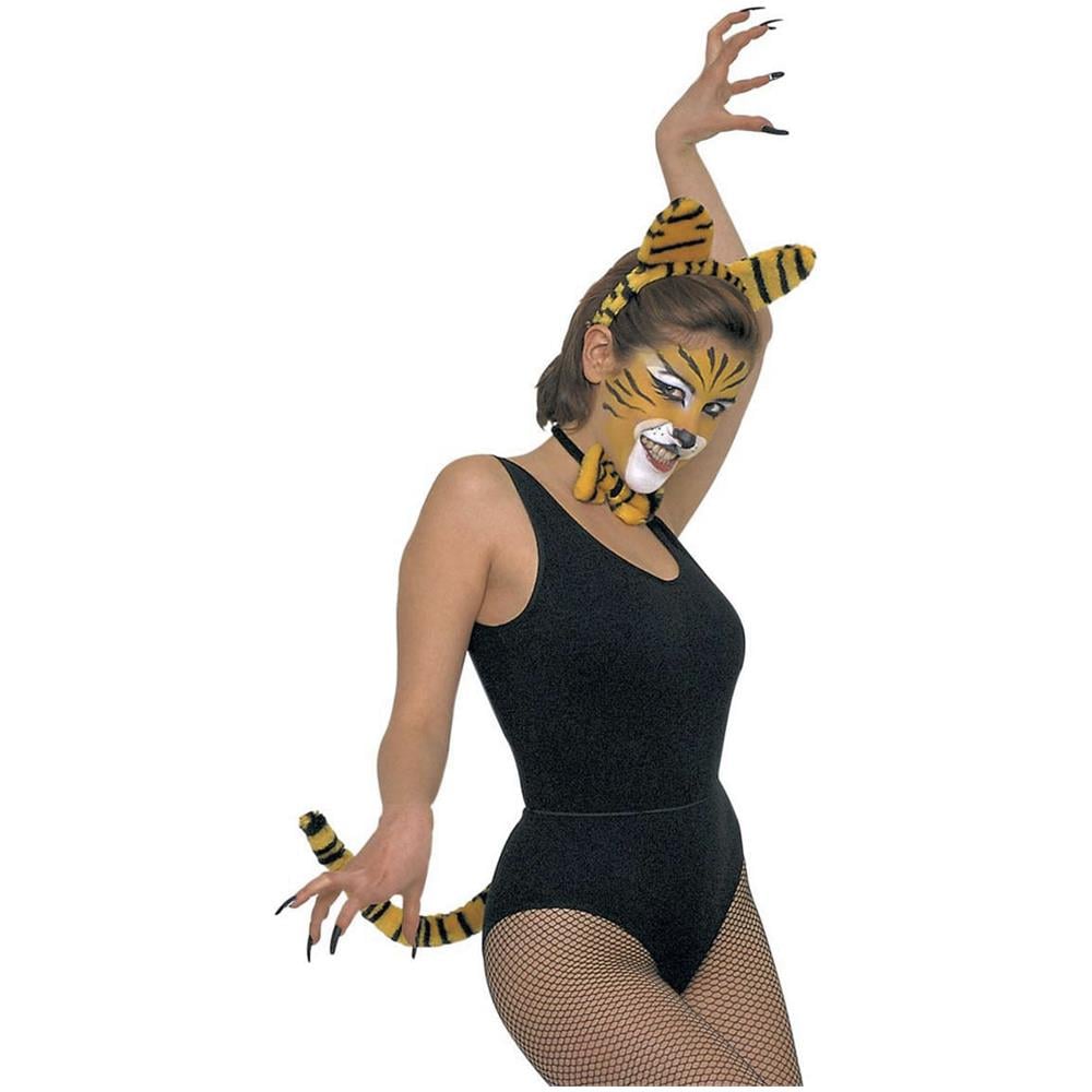 Set 3 Pezzi Carnevale Donna Tigre Abbigliamento Carnevale - Foto 1