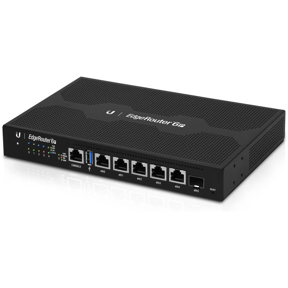 Router Cablato EdgeRouter 6P 5x Gigabit PoE + 1x SFP Colore Nero - Foto 1