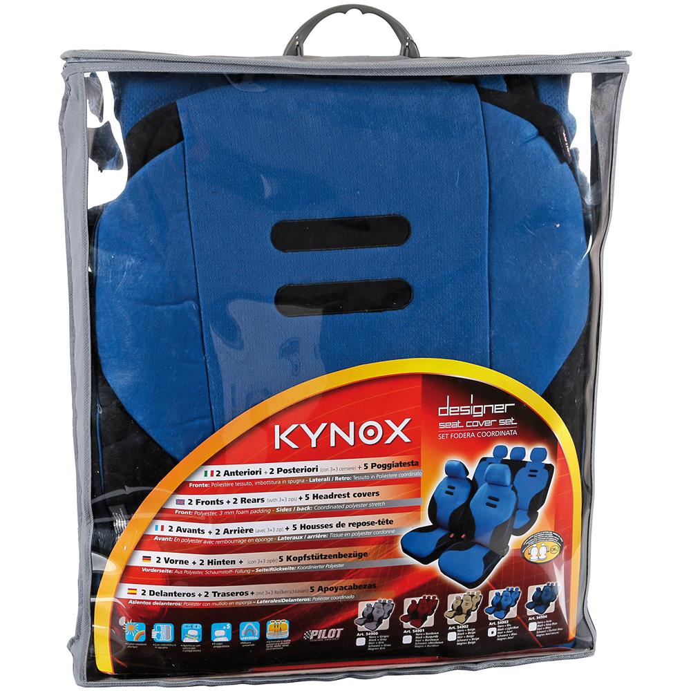 Set Fodere Kynox Nero+blu Coordinate, In Microfibr - Foto 6