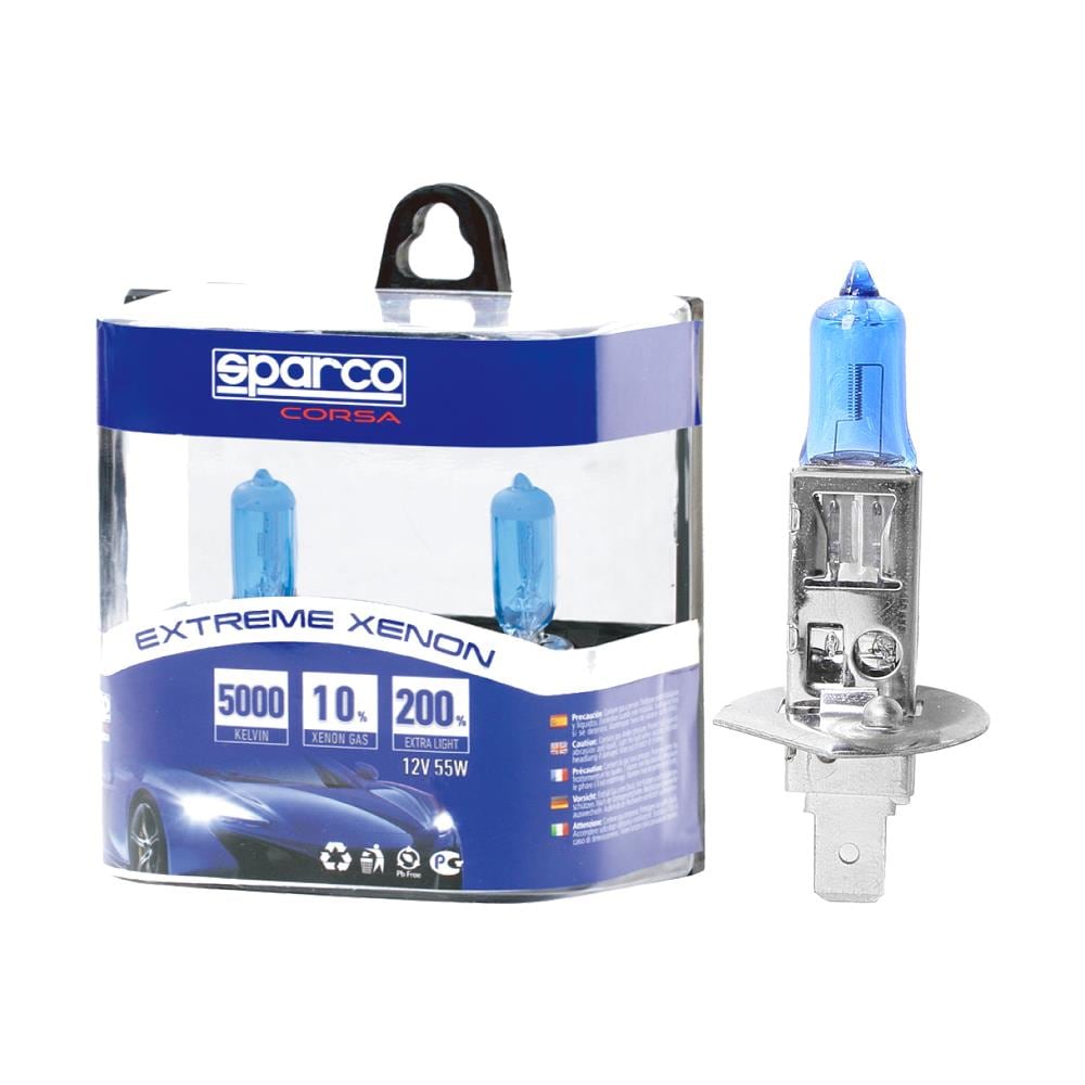 H1 Coppia Di Lampadine Per Auto Extreme Xenon 12 V 55w Luce Fredda - Foto 2