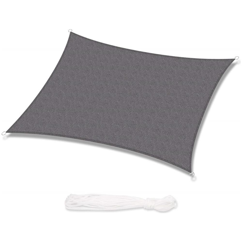 Sekey Tenda a Vela Rettangolare 2x3m, Vela Ombreggiante, Permeabile in HDPE Protezione Antivento con Protezione UV 90% per Giardino, Terrazza, Patio, Esterno, con Corda, Antracite Sekey Tenda a Vela Rettangolare 2x3m, Vela Ombreggiante, Permeabile in HDPE Protezione Antivento con Protezione UV 90% per Giardino, Terrazza, Patio, Esterno, con Corda, Antracite